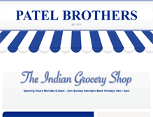 Tablet Screenshot of patelbros.co.uk